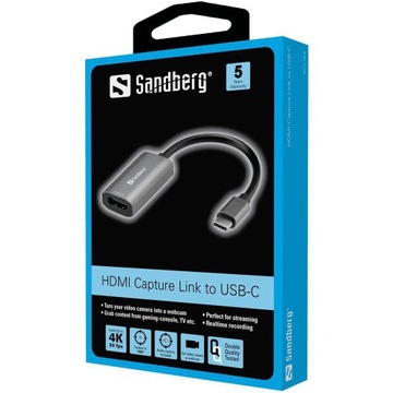 Переходник Sandberg HDMI Capture Link на USB-C 136-36