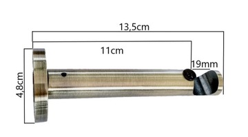 СОВРЕМЕННАЯ ОПОРА ДЛЯ ОДИНАРНОГО КАРДИНА Fi19 мм.