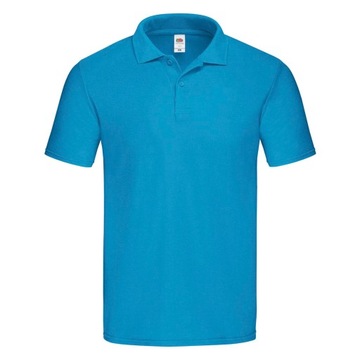 KOSZULKA Polo ORIGINAL Fruit of The Loom azure XL