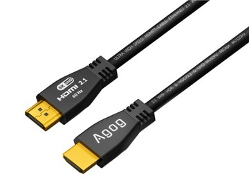 Кабель HDMI 2.1 8K 60 Гц, 4k 120 Гц HDR POWERFUL UHS HQ eARC PREMIUM 1,5 м