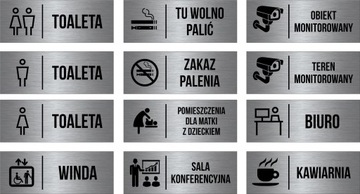 Алюминиевая пиктограмма PLATE контролируемой зоны