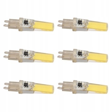 6 шт. G9 COB Светодиодная лампа Возможность