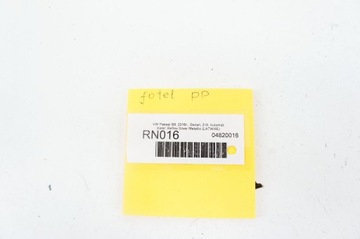 RN016 VW PASSAT B8 VIII SEDADLO PRAVÝ PŘEDNÍ PŘEDEHŘÁTÝ