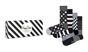 Happy Socks Black and White Gift Box r. 41-46