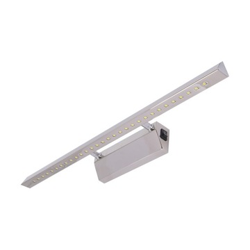 KINKIET LAMPA GALERYJKA LED 6W NAD LUSTRO OBRAZ CHROM WŁĄCZNIK ON/OFF