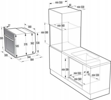 Комплект RETROGORENJE Духовой шкафBOS67372CLI+Микроволновая печьBM235CLI+Варочная панельGW6D42CLI