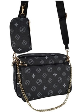 СУМКА 3В 1 С МОНОГРАММОЙ ДВОЙНАЯ ДЛЯ ПОСЛАНИЙ