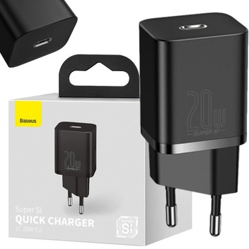 BASEUS ŁADOWARKA USB-C 20W PD SZYBKA IPHONE APPLE