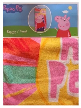 Ręcznik plażowy Świnka Peppa Pig 70x140 Hej Peppa