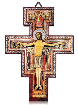 Krzyż Franciszkański San Damiano 18 cm Święty Franciszek
