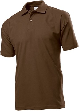 T-Shirt Koszulka polo męska ST 3000 Brązowa S
