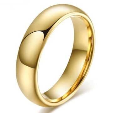 КЛАССИЧЕСКОЕ ЗОЛОТОЕ БЛЕСТЯЩЕЕ КОЛЬЦО ИЗ ВОЛЬФРАМА, 1920-е гг.