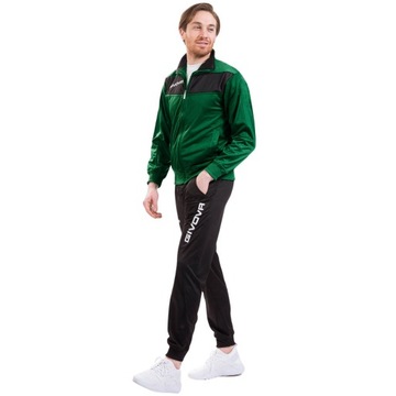 Dres Givova Tuta Visa Triacetato zielono-czarny R. XL