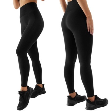 DAMSKIE LEGGINSY TRENINGOWE 4F DŁUGIE BEZSZWOWE SZYBKOSCHNĄCE FITNESS XS/S