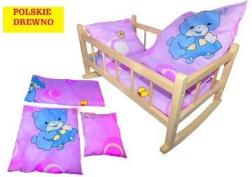 KOMPLET POŚCIELI DLA LALEK WÓZKA KOŁDERKA 3