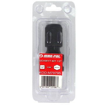 Держатель BIT 1/2'' для HEX BIT, адаптер свободного удара
