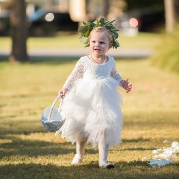 sukienka WIZYTOWA NA WESELE ŚLUB KOMUNIA KORONKA BAL 146