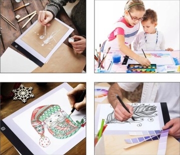 Tablica do Rysowania Deska Kreślarska Kalka A4 LED