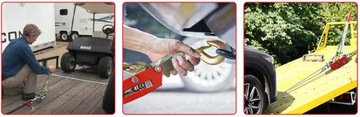 ЛЕБЕДКА РУЧНАЯ ТРОСОВАЯ ЛЕБЕДКА 4Т 4000кг ХРАПОВИК 2Х КРЮК СТАЛЬНОЙ ТРОС