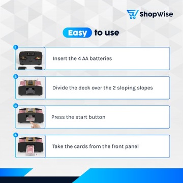 Устройство для перемешивания карт, содержит игральные карты и электронную книгу, на батарейках.