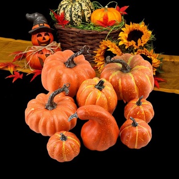 8 шт. Имитация искусственной тыквы для фермерской вечеринки.