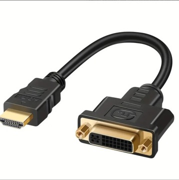 Kabel przejściowy HDMI na DVI HDMI-DVI(24+5) Do telewizorów HD i komputerów PC