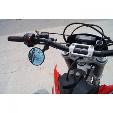 Складное зеркало FAR для мотоциклов и велосипедов с допуском, черное