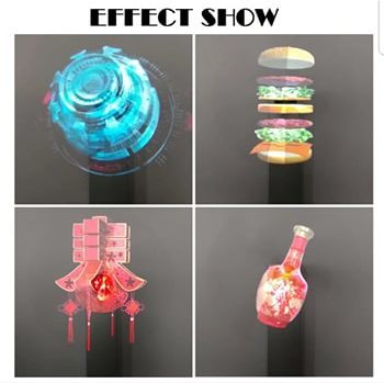 Мультимедийная рекламная светодиодная 3D голограмма 50см