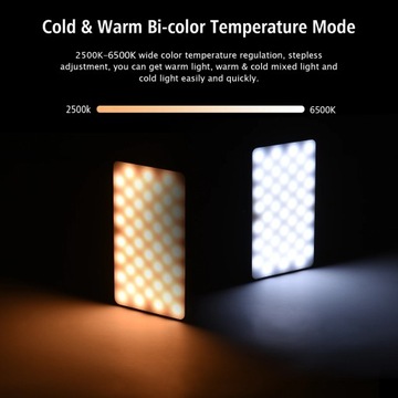 Andoer W140 LED Fill Light for Photography with Dual Color Temperature