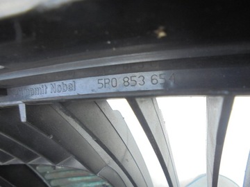 MASKA MŘÍŽKA NÁRAZNÍKU PŘEDNÍ SEAT ALTEA 04-09 TOLEDO III 5P0853654 PĚKNÝ EU