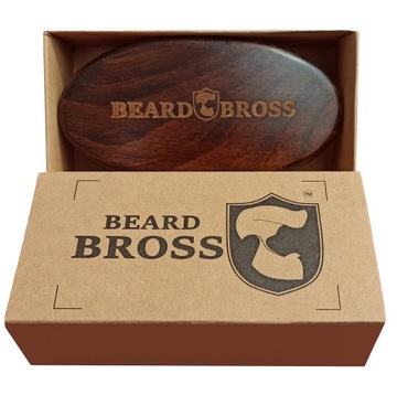 Щетка для бороды BEARD BROSS с щетиной из дикого дерева.