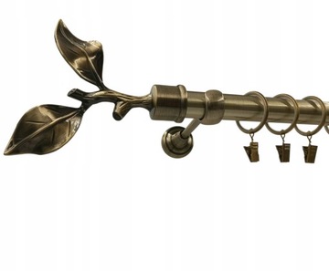 KARNISZ fi25mm ZŁOTO ANTYK 140cm GAŁĄZKA
