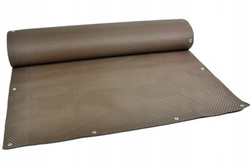 Балконное покрытие для балюстрады из техноротанга BROWN UMBRA на заказ.