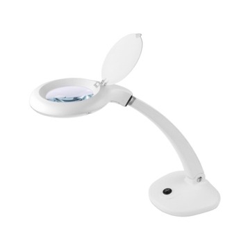 Lampa LED biurkowa warsztatowa z lupą Rebel 3D 12D