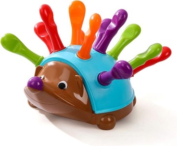 JEŻ ZABAWKA EDUKACYJNA SORTER MONTESSORI UKŁADANKA KLOCKI