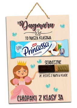 RAMKA klasowa PRINCESSA DZIEŃ KOBIET SZKOŁA NADRUK
