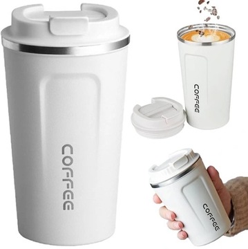 KUBEK TERMICZNY COFFEE KAWA TERMOS SZCZELNY NA KAWĘ HERBATĘ SMART 510ML