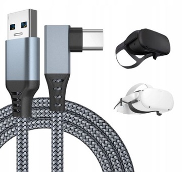 ПРЕМИУМ КАБЕЛЬ 6м! для OCULUS LINK SteamVR USBC 3.2 КВЕСТ 1, КВЕСТ 2, КВЕСТ 3