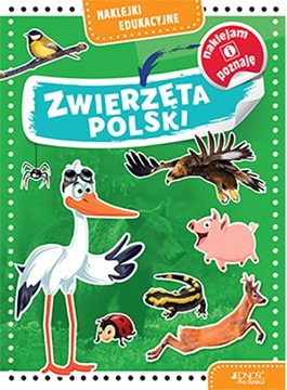 ZWIERZĘTA POLSKI NAKLEJKI EDUKACYJNE