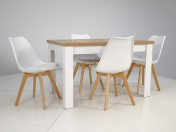 Комплект из 4 стульев и стола 80х120/160 CRAFT