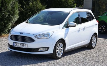 Ford C-MAX II Grand C-MAX Facelifting 1.5 EcoBoost 150KM 2018 Ford Grand C-MAX Nawigacja, Czujniki PrzodTyl, El. regulacja, Zadbany, Gwa