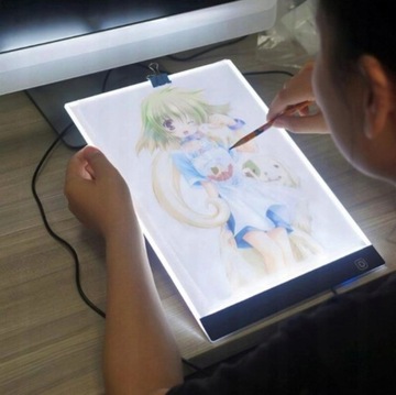 Tablica do Rysowania Deska Kreślarska Kalka A4 LED