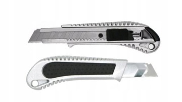 НОЖ ДЛЯ ОБОЕЙ 18мм МЕТАЛЛ + НАБОР ЗАПАСНЫХ ЛОЖЕНИЙ НОЖ ДЛЯ ОБОЕЙ