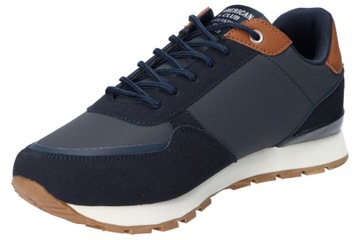 AMERICAN CLUB FH73 ADIDASY PÓŁBUTY BUTY MĘSKIE MEMORY FOAM SYSTEM NAVY 42