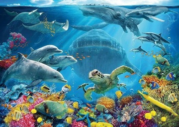 Puzzle Ravensburger Original 300 elementów Podwodne życie 168293