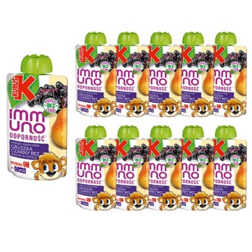 KUBUŚ Immuno Mus Gruszka Czarny Bez 100g 10 sztuk