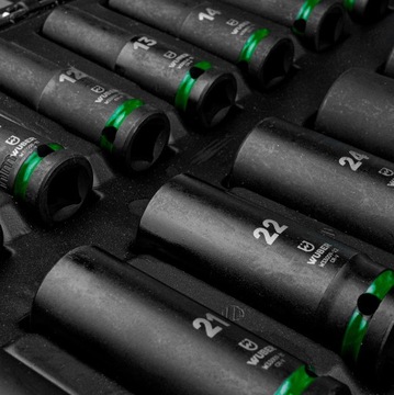 УДАРНЫЕ ГОЛОВКИ НАБОР ГОЛОВОК 16 ШТ. ГОЛОВКИ 1/2