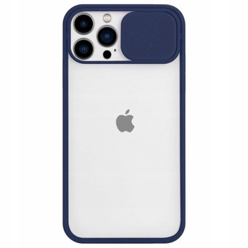 ETUI GRANATOWE SLIDE CASE do iPhone 13 Pro