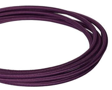 Przewód w oplocie fioletowy kabel do lampy