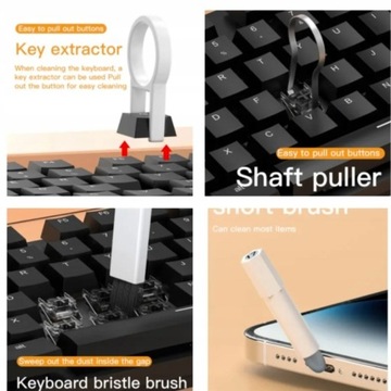 Odkurzacz mini 21w1 do klawiatury smartfona uniwersalny zestaw czyszczący